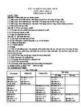 Kiểm tra học kì II môn Hóa học 8 (tiết 70)
